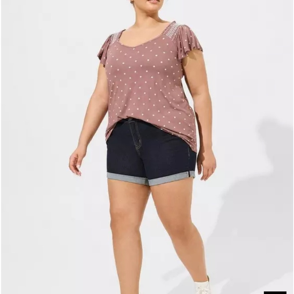Torrid size 1 Polka Dot Women’s Top - Brown - Picture 5 of 9